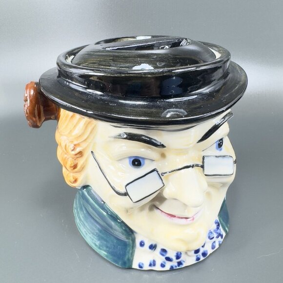 Wales China Japan Toby Character Biscuit Holder Container Jar Ceramic Japan VTG - Picture 14 of 14